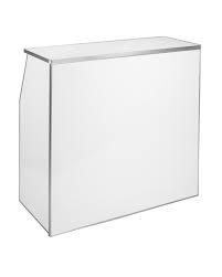 Folding White Bar 4'