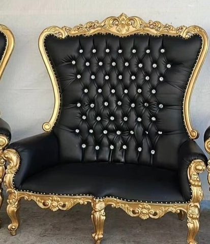Sofa THRONE Black & Gold