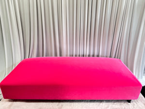 HOT Pink VELVET Bench / Ottoman 6'