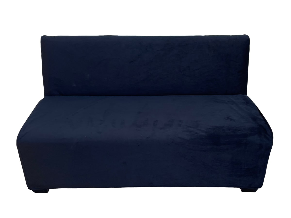 Armless Sofa 48" BLACK