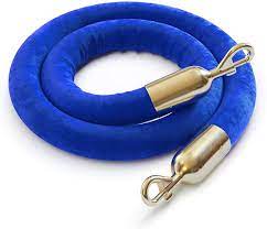 BLUE Velvet Ropes 4'