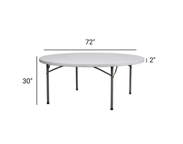 ROUND TABLE 72" plastic