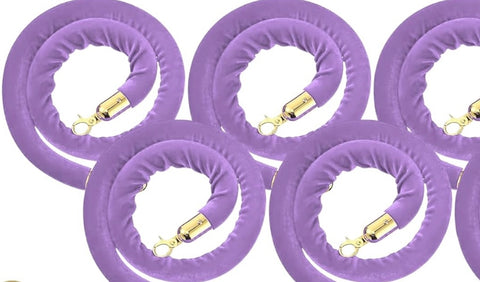 Light Purple Velvet Rope 5'