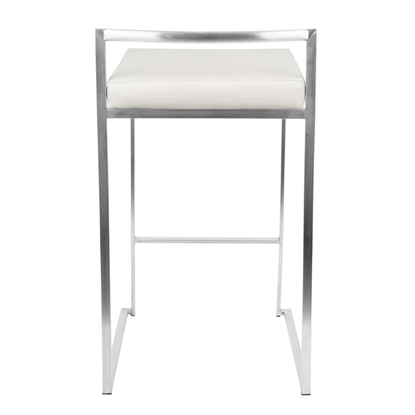 Metal Barstool - WHITE