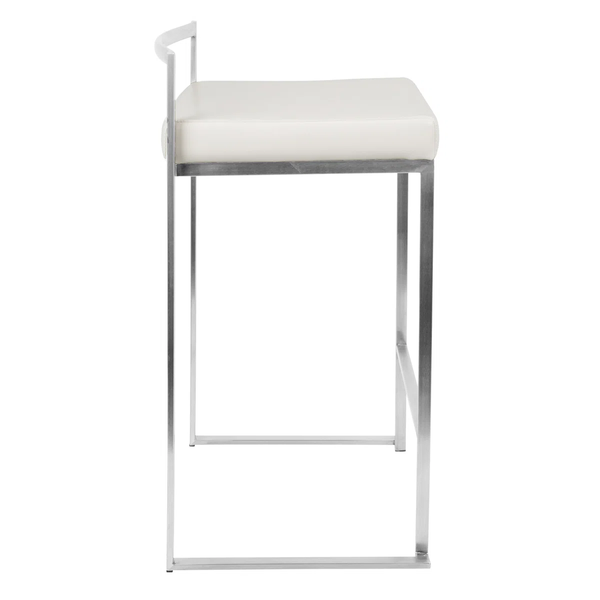 Metal Barstool - WHITE