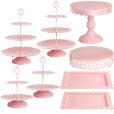 Cake Dessert STANDS 8 pcs PINK