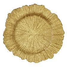 Sponge CHARGER Plate- GOLD