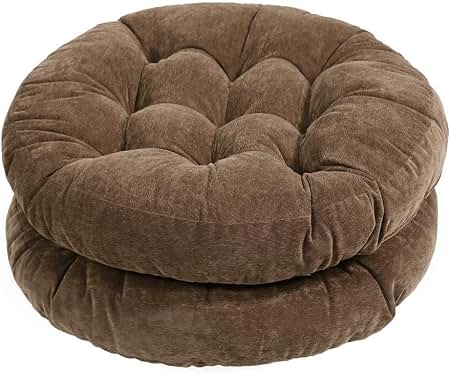 ROUND  Floor PILLOWS for Meditation / Picnic 22x22 Solid Colors