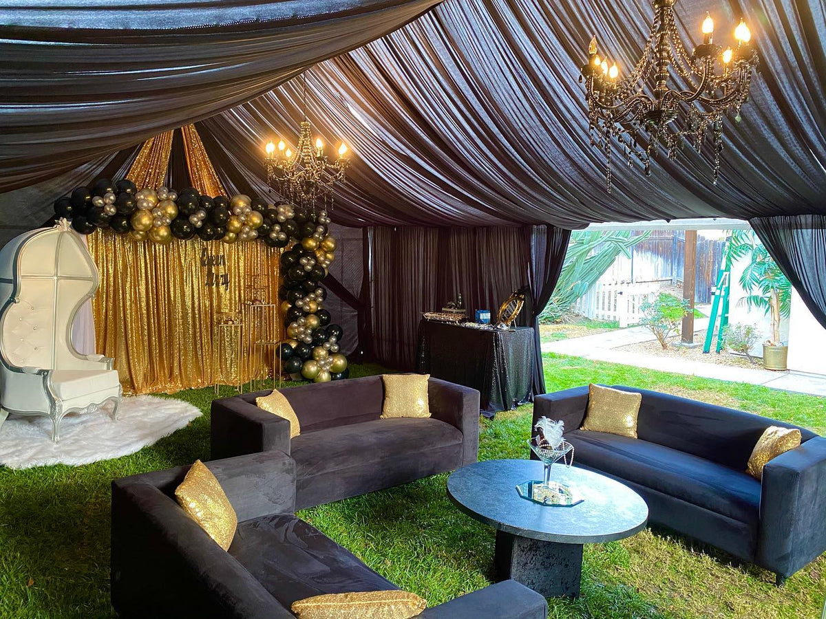 Longe Part The Simple Black – Lounge Party Rentals