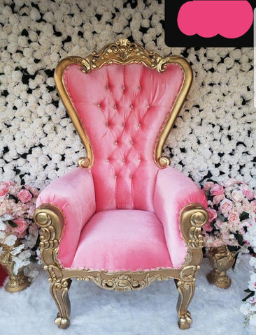 Guilded King and Queen Throne Chairs - RENTAL ONLY - Brandon Thatchers