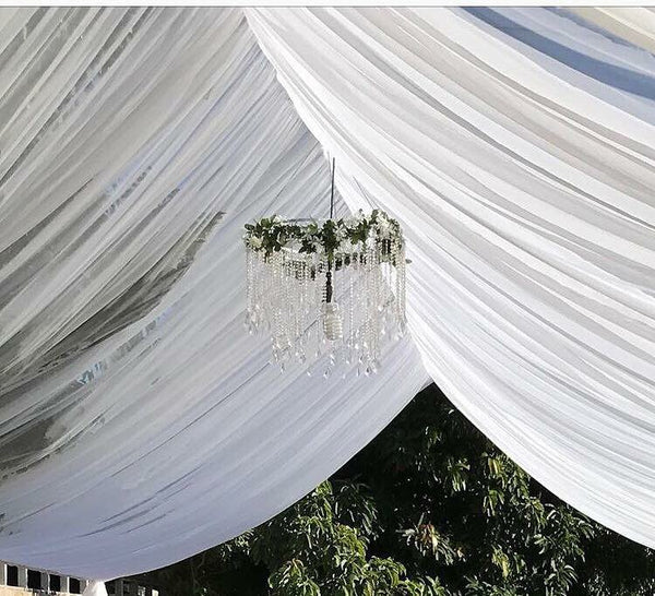 TENT with DRAPING  10X20 & Chandelier
