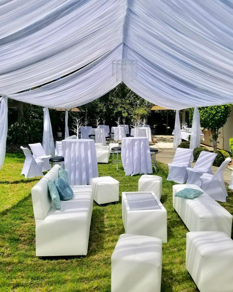 open tent OPEN Tent with DRAPING – Lounge Party Rentals