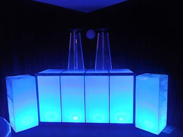 Led Acrylic Lighted Cocktail Table  (Changing Colors)