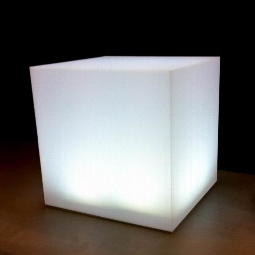 Led Acrylic lighted Cube 20"x20"   (Changing Colors)