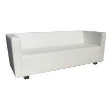 White Cosmo Club Sofa 8'