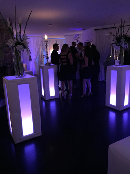 Led Tufted Lighted Cocktail Table  (Changing Colors)