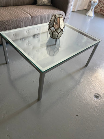 Silver METAL Coffee Table SQUARE