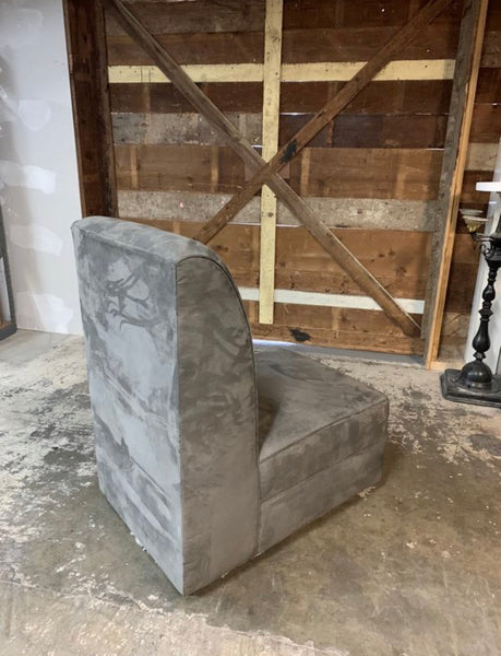 SUEDE GREY Lounge Chair