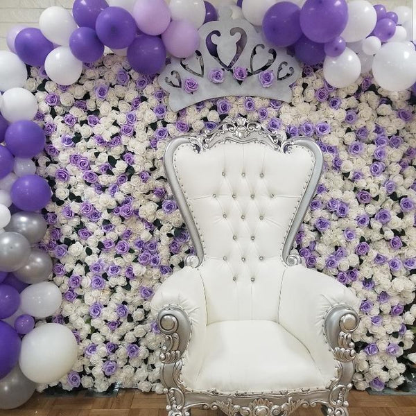 Single THRONE White & Silver