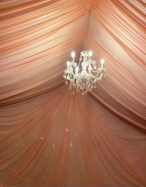 TENT with DRAPING  30x80 & Chandeliers