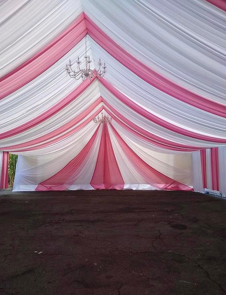 TENT with DRAPING  20X20 & Chandelier
