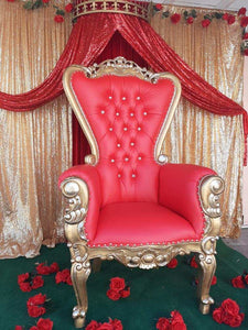 Single THRONE Red & Gold