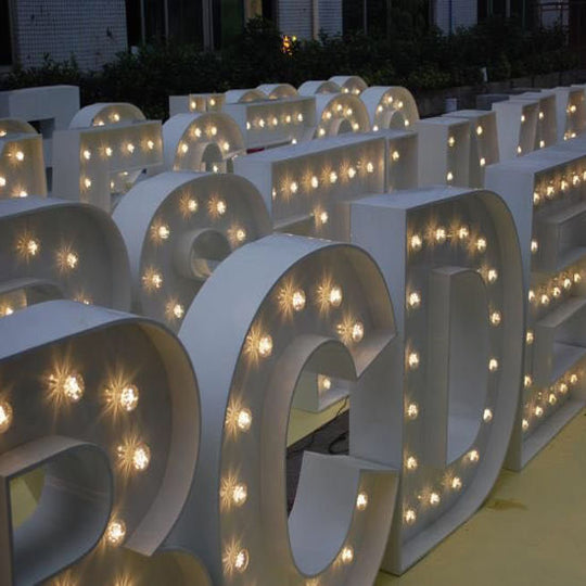 LIGHTED Marquee LETTERS 4' Lounge Party Rentals