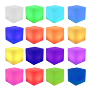 LED CUBE / Lighted CUBE 16" x 16" (Changing Colors)