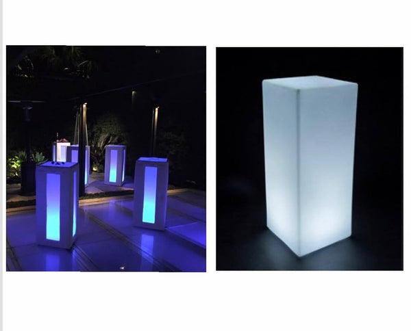 Led Acrylic Lighted Cocktail Table  (Changing Colors)