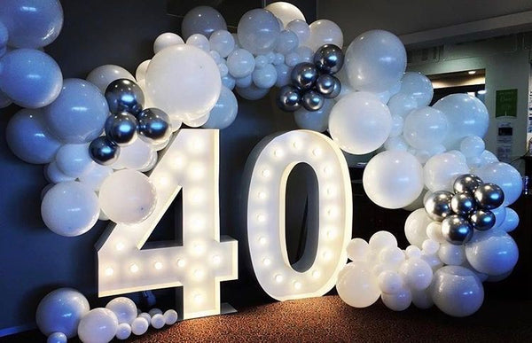 LIGHTED Marquee Numbers 4'