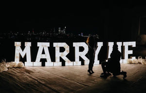 MARRY ME Sign 4'