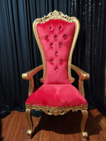 Single THRONE Red & Gold