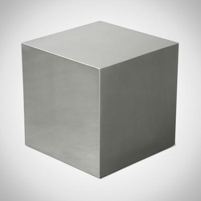 SILVER Cube Plexiglass / Side Table / Coffe Table  19"x19"
