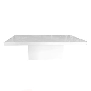 White GLOSSY DINNING TABLE