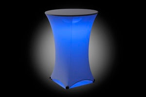 Led Cocktail Table  w/SPANDEX (Changing Colors)