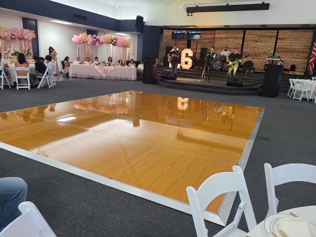 WOOD Dance Floor Lounge Party Rentals