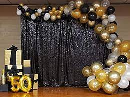 Sequins Backdrop  and Balloons