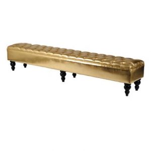 Bench Tufted GOLD 8'