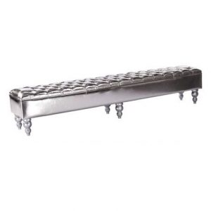 Bench Tufted SILVER  8'