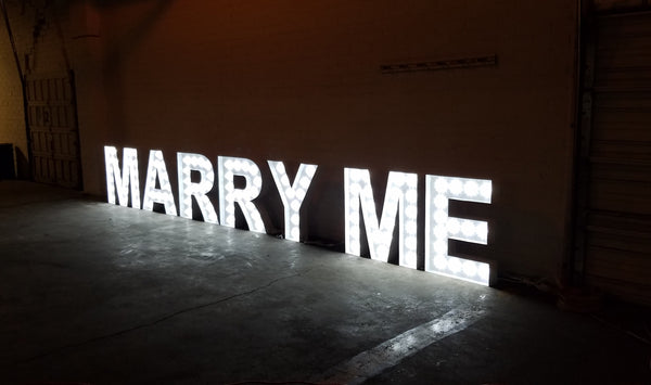 Giant Led Letters For Rent LIGHTED Marquee LETTERS 4' – Lounge Party Rentals