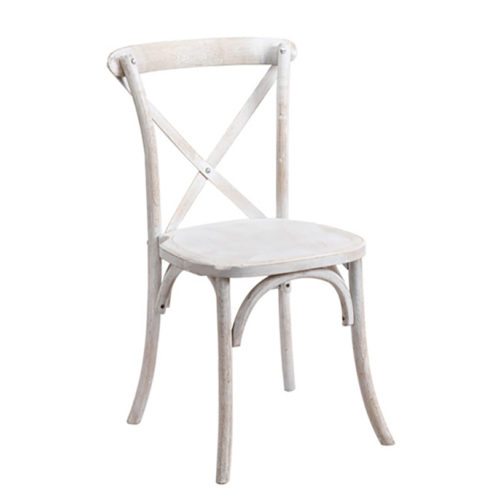 White Distressed Rustic Chair